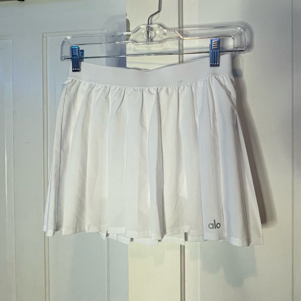 New Alo White Tennis Skirt XS